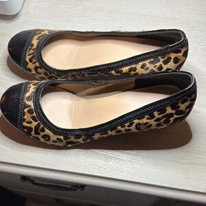 Cole Haan Leopard Print Wedges with Black Accents